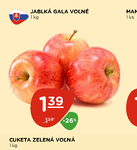 JABLKÁ GALA VOĽNÉ