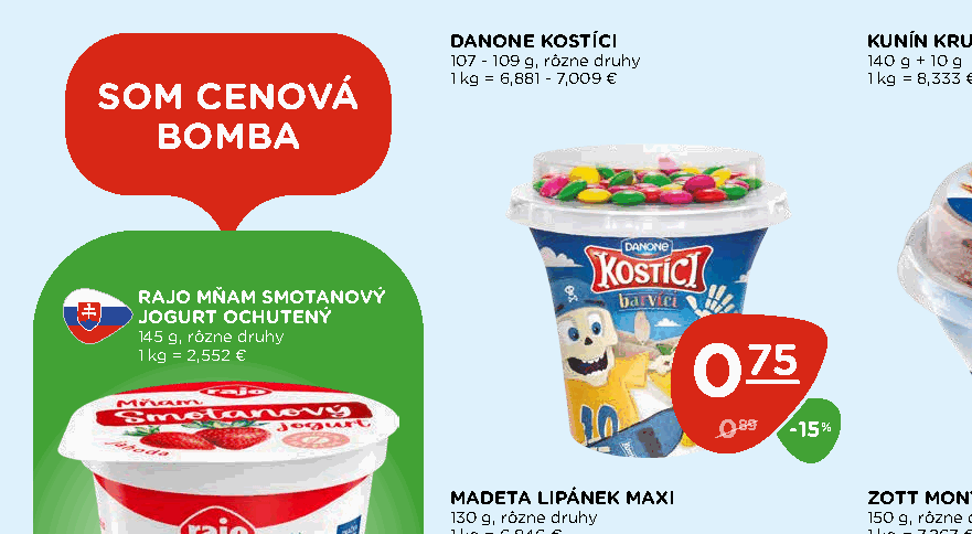 DANONE KOSTÍCI