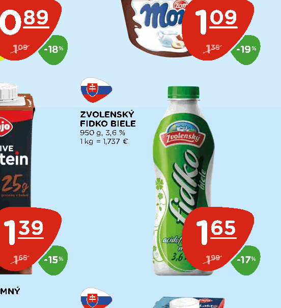 ZVOLENSKÝ FIDKO BIELE