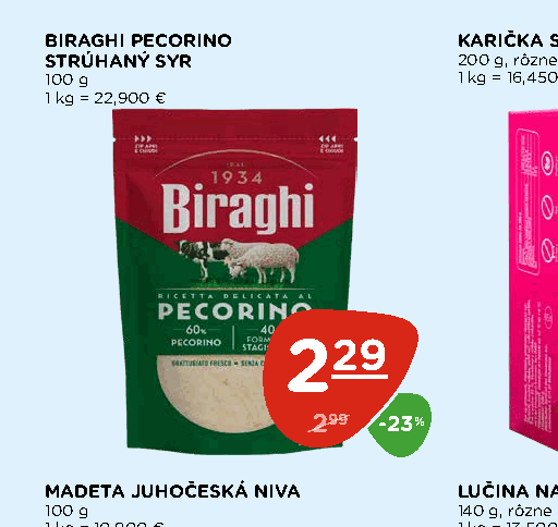 BIRAGHI PECORINO STRÚHANÝ SYR