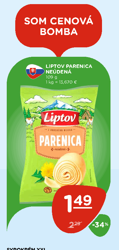 LIPTOV PARENICA NEÚDENÁ