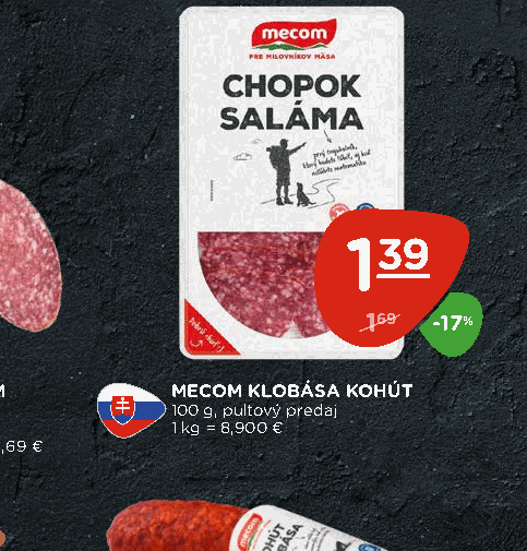 MECOM KLOBÁSA KOHÚT