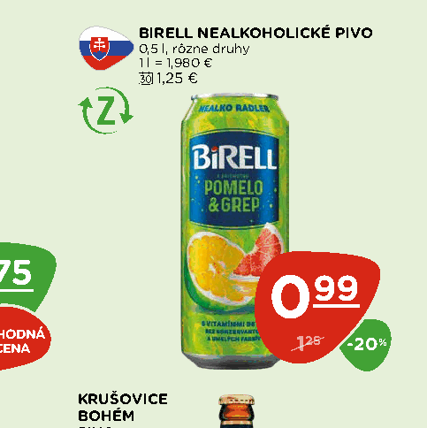BIRELL NEALKOHOLICKÉ PIVO