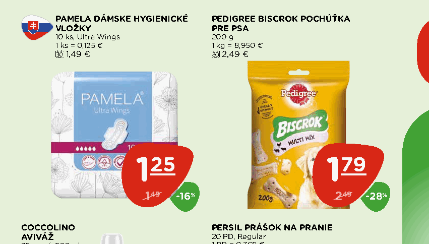 PAMELA DÁMSKE HYGIENICKÉ VLOŽKY