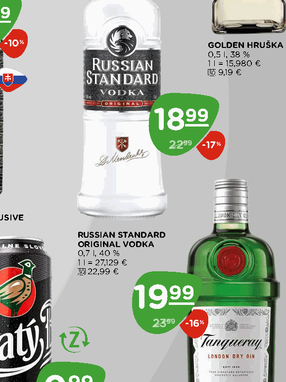 RUSSIAN STANDARD ORIGINAL VODKA