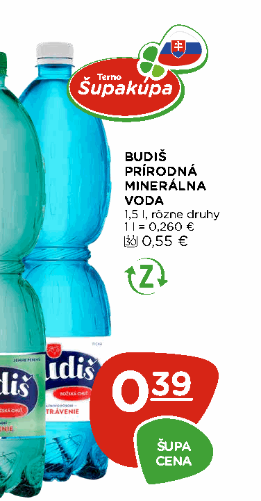 BUDIŠ PRÍRODNÁ MINERÁLNA VODA