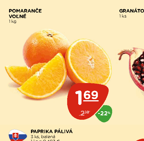 POMARANČE VOĽNÉ