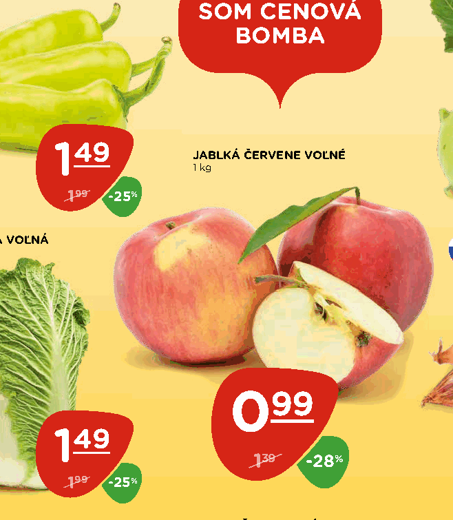 JABLKÁ ČERVENE VOĽNÉ