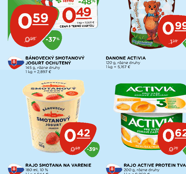 BÁNOVECKÝ SMOTANOVÝ JOGURT OCHUTENÝ