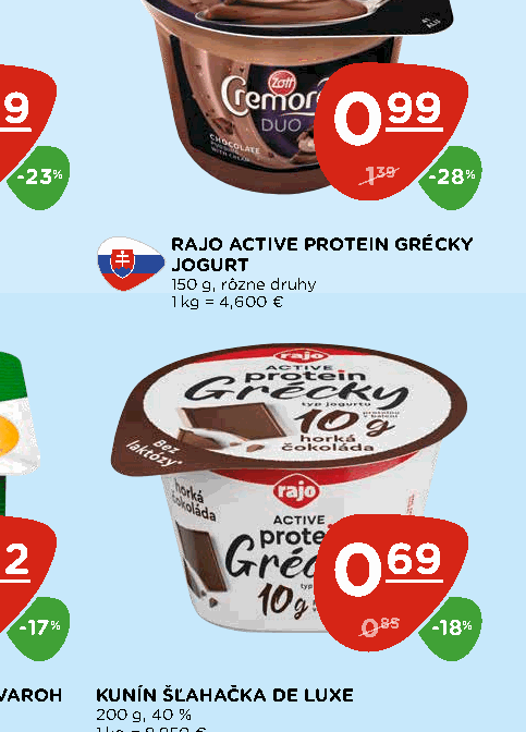 RAJO ACTIVE PROTEIN GRÉCKY JOGURT