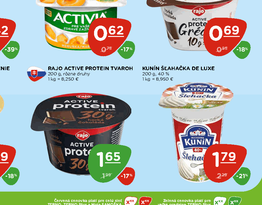 RAJO ACTIVE PROTEIN TVAROH