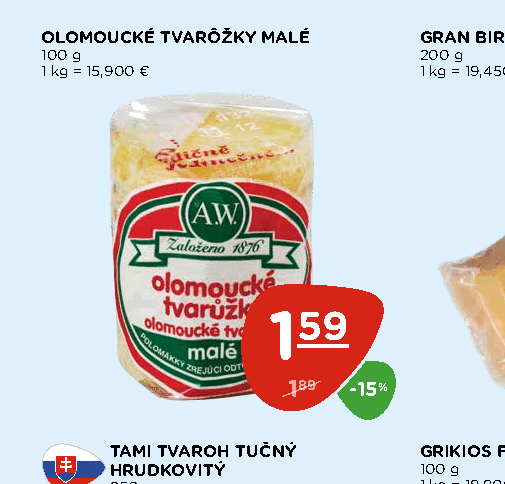 OLOMOUCKÉ TVARÔŽKY MALÉ