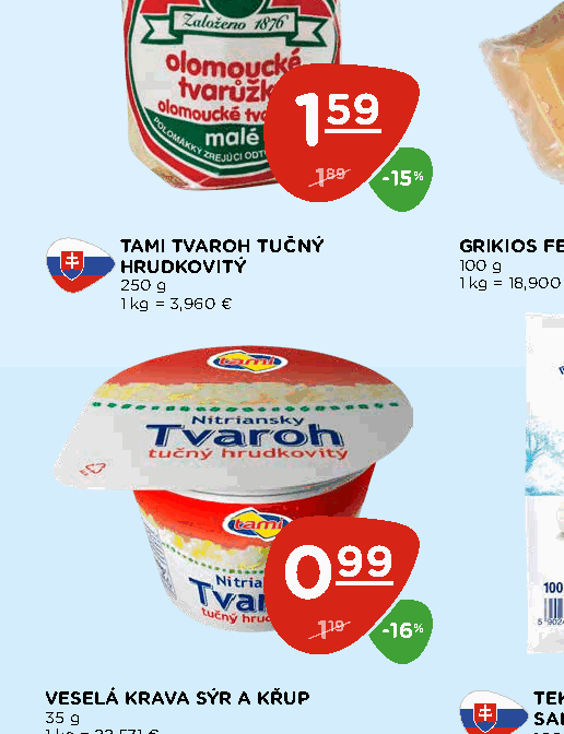 TAMI TVAROH TUČNÝ HRUDKOVITÝ