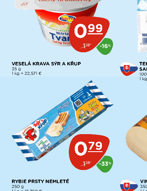 VESELÁ KRAVA SÝR A KŘUP