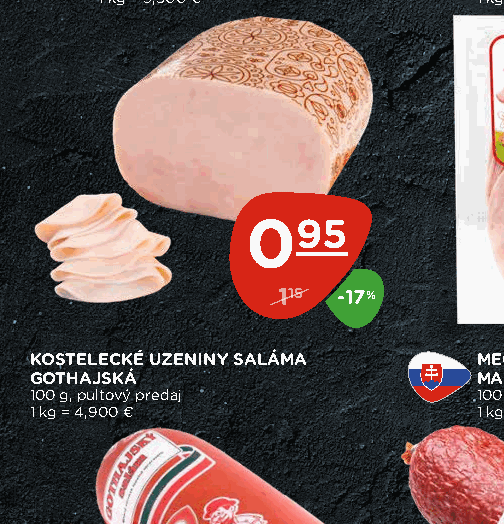 KOSTELECKÉ UZENINY SALÁMA GOTHAJSKÁ