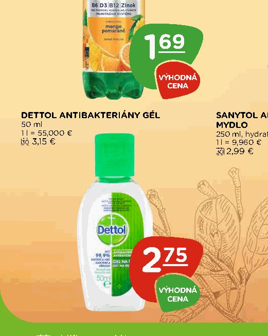 DETTOL ANTIBAKTERIÁNY GÉL