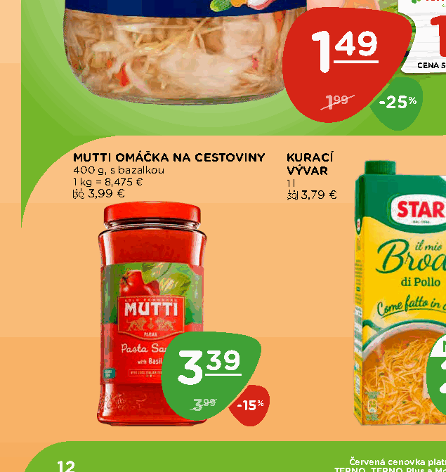 MUTTI OMÁČKA NA CESTOVINY VÝVAR