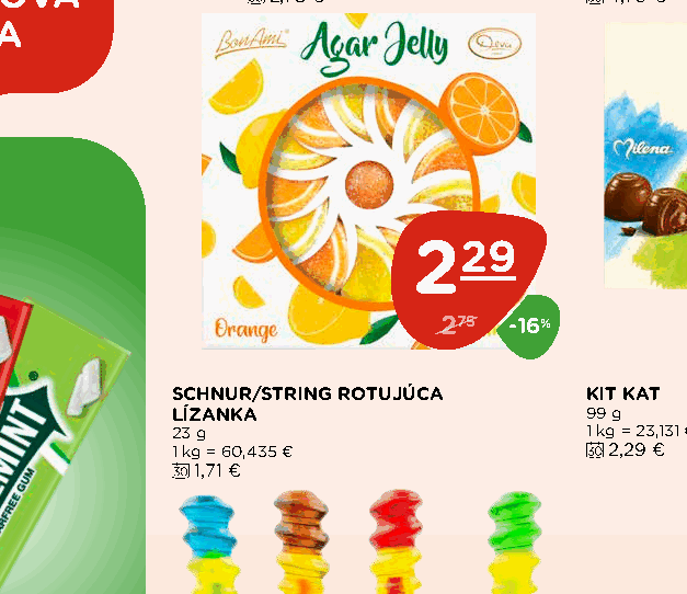 SCHNUR/STRING ROTUJÚCA LÍZANKA