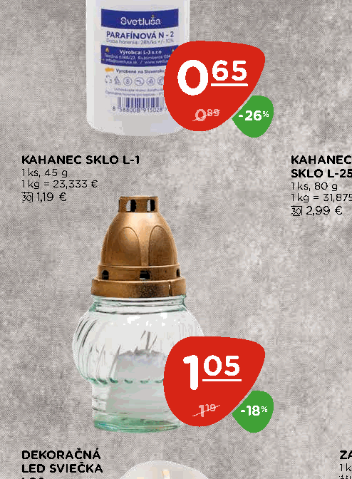KAHANEC SKLO L-1