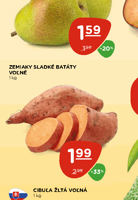 ZEMIAKY SLADKÉ BATÁTY VOĽNÉ