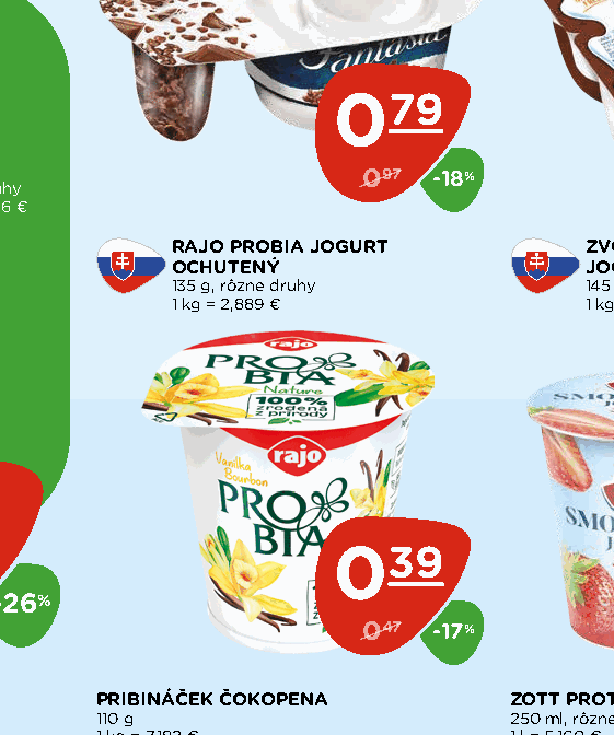 RAJO PROBIA JOGURT OCHUTENÝ