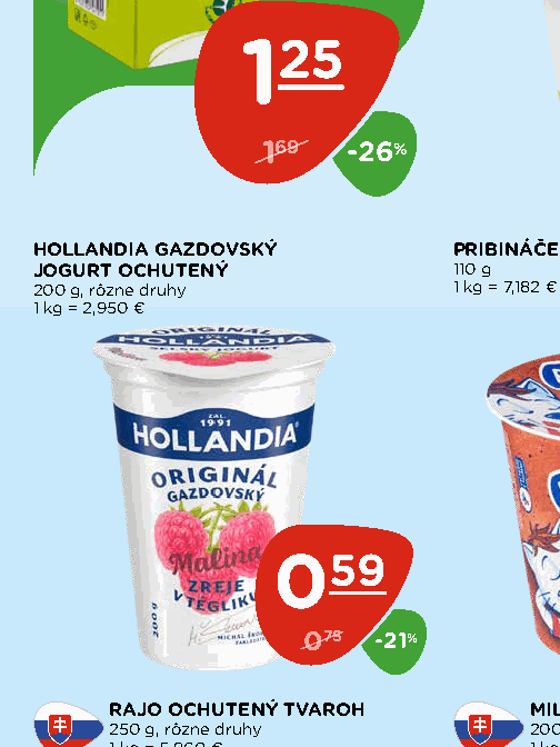 HOLLANDIA GAZDOVSKÝ JOGURT OCHUTENÝ