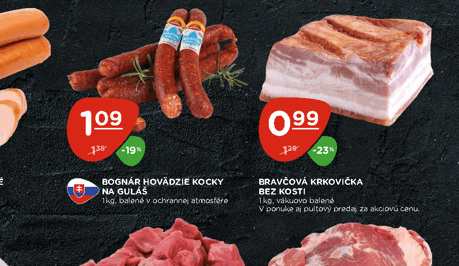 BOGNÁR HOVÄDZIE KOCKY NA GULÁŠ