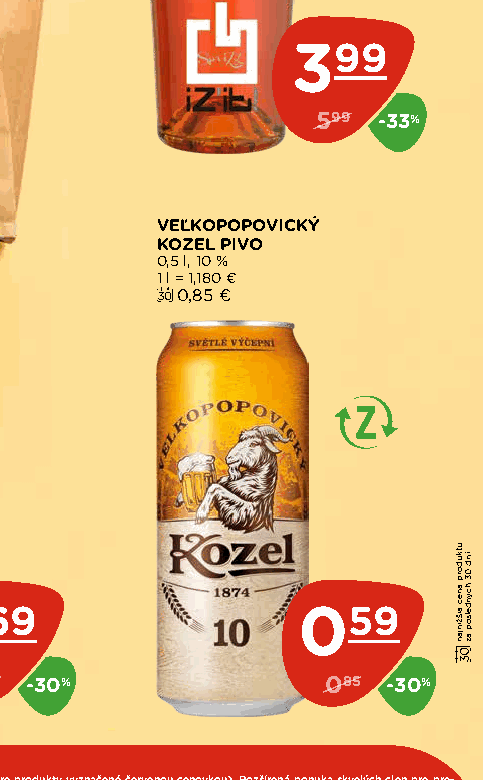 VEĽKOPOPOVICKÝ KOZEL PIVO