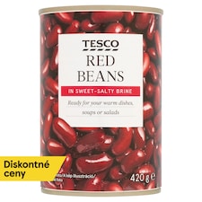 Tesco Červená fazuľa v sladkoslanom náleve 420 g
