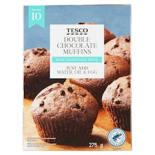 Tesco Sypká zmes na prípravu kakaových muffinov s kúskami čokolády 275 g