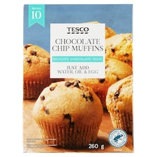 Tesco Sypká zmes na prípravu muffinov s kúskami čokolády 260 g