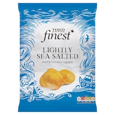 Tesco Finest Smažené zemiakové lupienky s morskou soľou 150 g