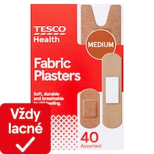 Tesco Textilné náplasti 40 ks