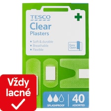 Tesco Náplasť priehľadná 40 ks