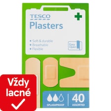 Tesco Vodeodolné náplasti 40 ks