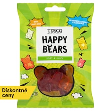 Tesco Happy Bears želé cukríky s ovocnými príchuťami 100 g
