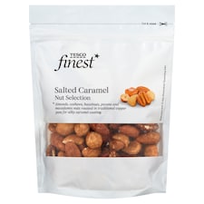Tesco Finest Jadrá mandlí, orechov solené karamelizované 150 g