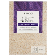 Tesco Dlhozrnná ryža Basmati 4 x 125 g (500 g)