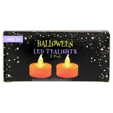 Halloween LED čajové sviečky 2 ks