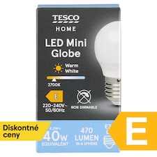 Tesco Home LED žiarovka 4,2W E27 teplé biele svetlo 1 ks