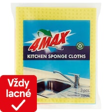 4MAX Špongiové utierky 3 ks