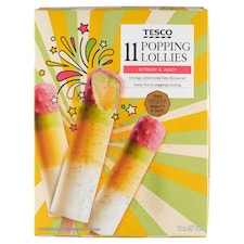 Tesco Mrazený krém vodový s pomarančovo-citrónovo-limetkovou príchuťou 11 x 47 ml (517 ml)