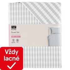 F&F Home Grey Stripe posteľná súprava 140 x 200 cm