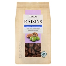Tesco Hrozienka v mliečnej čokoláde 120 g