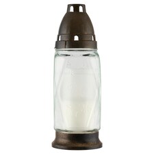 Náhrobný kahanec so sviečkou sklenený LA 516 60 g
