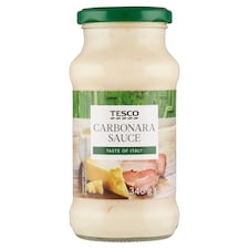Tesco Smotanová omáčka so syrom čedar a varenou šunkou 340 g