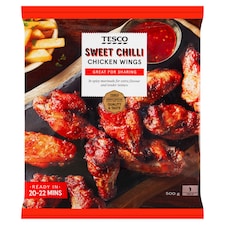 Tesco Kuracie krídla v sladkej chilli marináde jemne pikantné 500 g