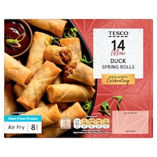 Tesco Kačacia zmes so zeleninou a hoisin omáčkou zabalená vo filo ceste 14 ks 252 g