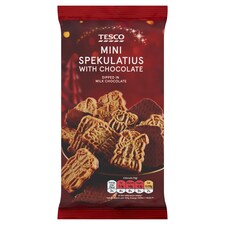 Tesco Perníkové sušienky polomáčané v mliečnej čokoláde 150 g