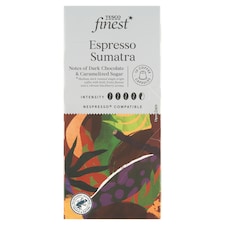 Tesco Finest Espresso Sumatra pražená mletá káva v kapsulách 10 ks 54 g